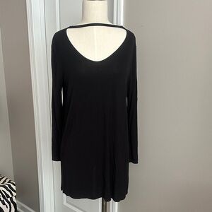 MTS Elegant Black Long Sleeve Top